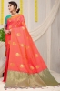 Picture of Stunning Silk Saree with Rich Pallu and Copper Zari Work