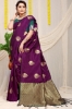 Picture of Stunning Silk Saree with Rich Pallu and Copper Zari Work