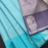 Picture of Luxurious Lichi Silk Saree with Jacquard Work in Light Blue Colour