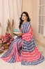 Picture of Gray & Pink Laheriya Saree: Elegance in a Minute