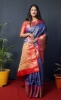 Picture of Kanchipuram Silk Saree with Zari Work