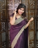 Picture of Blooming Vichitra Silk Saree with Zari and Stonework