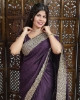 Picture of Blooming Vichitra Silk Saree with Zari and Stonework